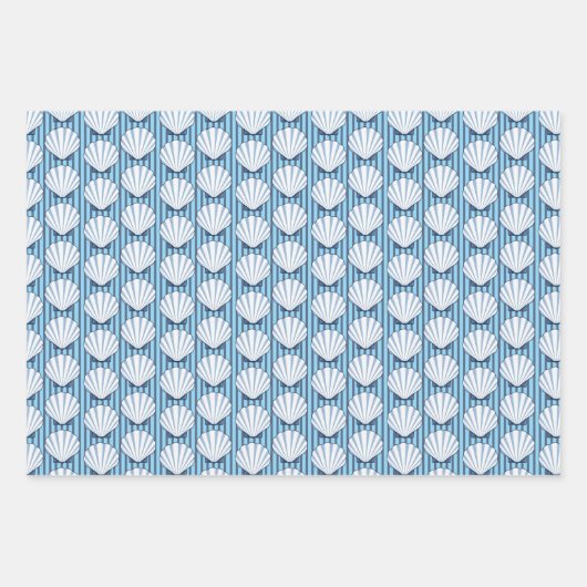 Shell Stripe Elegance! Inpakpapier Vel (Voorkant 2)