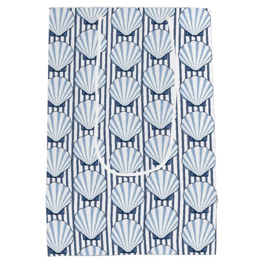 Shell Stripe Elegance! Medium Cadeauzakje (Achterkant)