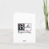 Shell Swirl Dank u wel foto-kaart Bedankkaart (Achterkant)