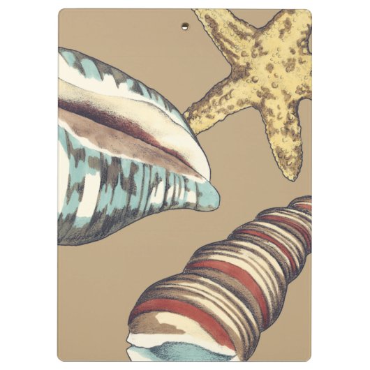 Shell Trio op Khaki Klembord (Achterkant)