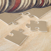 Shell Trio op Khaki Legpuzzel (Zijkant)