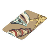 Shell Trio op Khaki Magneet (Linkerzijde)