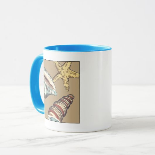 Shell Trio op Khaki Mok (Voorkant links)