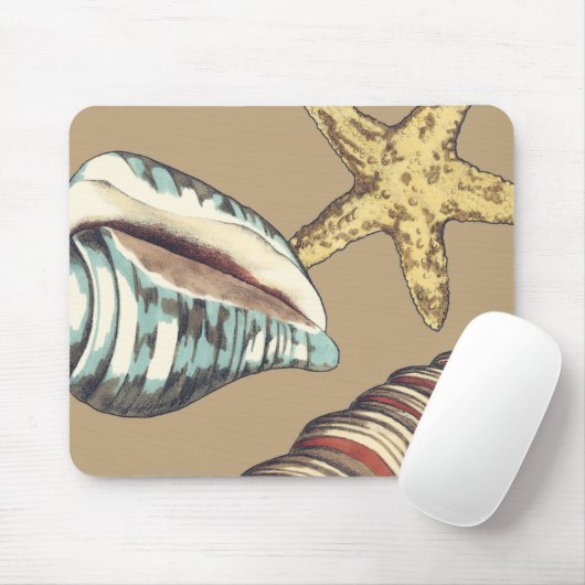 Shell Trio op Khaki Muismat (Met muis)