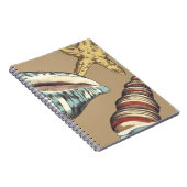 Shell Trio op Khaki Notitieboek (Rechterzijde)