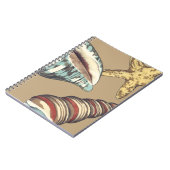 Shell Trio op Khaki Notitieboek (Linkerzijde)