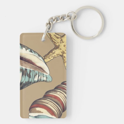 Shell Trio op Khaki Sleutelhanger (achterkant)