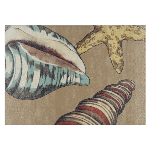 Shell Trio op Khaki Snijplank (Voorkant)