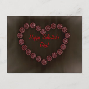 shell valentines heart feestdagenkaart