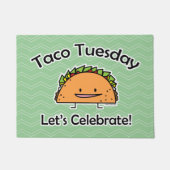 Shell van de Dinsdag van de taco kaas Mexicaans Deurmat (Voorkant)