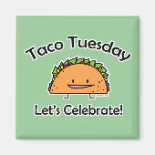 Shell van de Dinsdag van de taco kaas Mexicaans Magneet (Voorkant)