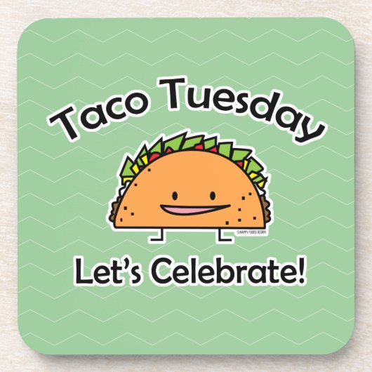 Shell van de Dinsdag van de taco tortilla van het Bier Onderzetter (Voorkant)