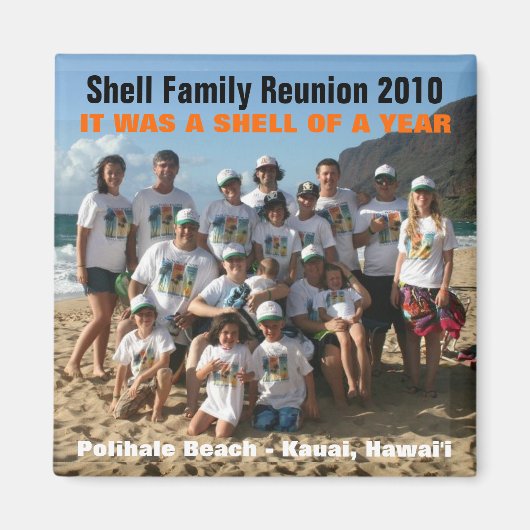 Shell van een jaar magneet (Voorkant)