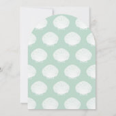 Shell Verjaardagsfeest Bloemenschellebratie Meisje Kaart (Achterkant)