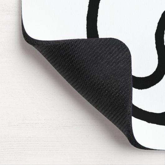 Shell verwijdert Zwarte de Giften van Zazzle van Muismat (Hoek)