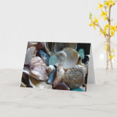 Shell Verzameld Wenskaart Kaart (Gele Bloem)