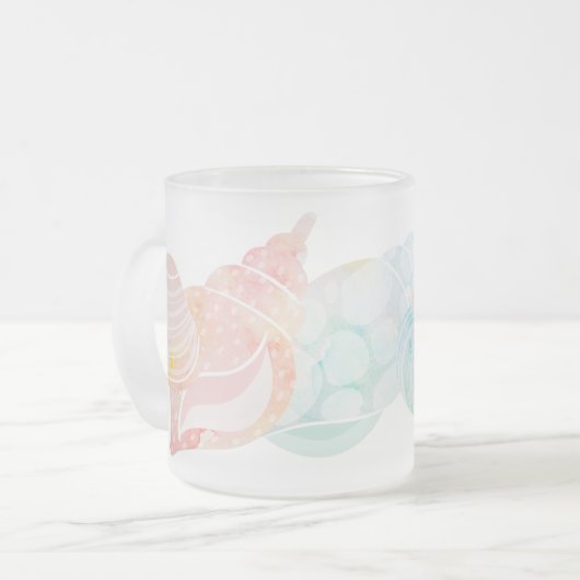 Shell Waterverf Name Matglas Koffiemok (Voorkant links)