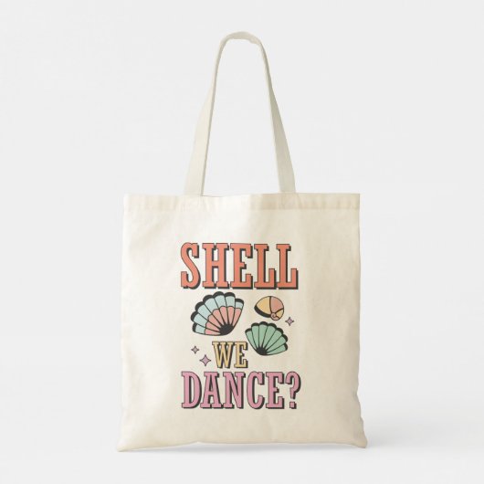Shell we dansen tote bag (Achterkant)