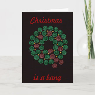 Shell werath Christmas, is a bang card Feestdagen Kaart