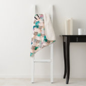 Shell Yea Blauwgroen & Gold Glam Zeemeermin Staart Sherpa Deken (In situ)