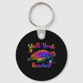 Shell Yeah Beaches Tie Dye Turtle Shell Yeah 2 Sleutelhanger (Voorkant)