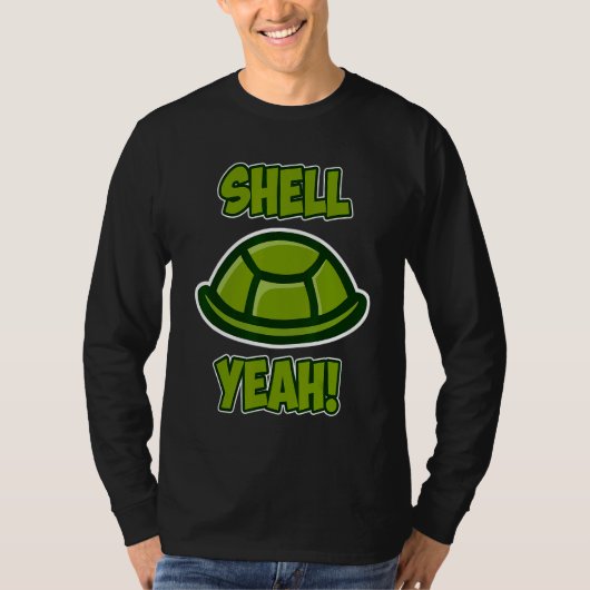 Shell Yeah Design voor Mannen Vrouwen Kinderen Ze T-shirt (Voorkant)