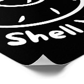 Shell Yeah Funny Beach Quote With Nautical Sea She Poster (Hoek)