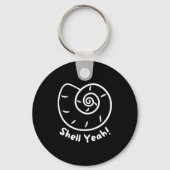 Shell Yeah Funny Beach Quote With Nautical Sea She Sleutelhanger (Voorkant)