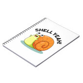 Shell Yeah Funny Snail Pun Notitieboek (Linkerzijde)