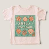 Shell Yeah – Funny Summer Beach T-shirt voor kinde (Design voorkant)