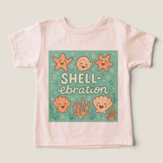 Shell Yeah – Funny Summer Beach T-shirt voor kinde
