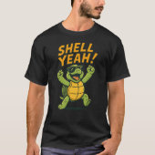Shell Yeah Funny turtle design girl T-shirt (Voorkant)