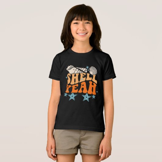"Shell Yeah" Grappig  Zeeschelp Verzamelaar Beac Tri-Blend Shirt (Voorkant volledig)