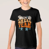 "Shell Yeah" Grappig  Zeeschelp Verzamelaar Beac Tri-Blend Shirt (Voorkant)