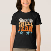 "Shell Yeah" Grappig  Zeeschelp Verzamelaar Beac Tri-Blend Shirt (Voorkant)