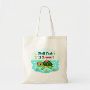 Shell Yeah Het Is Zomer Turtle Boodschappentas Tote Bag