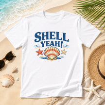 Shell Yeah! Kust strand vakantie humor