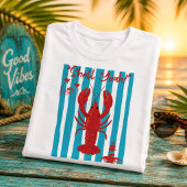 "Shell Yeah!" Nautical Red Lobster Coastal Summer T-shirt