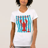 "Shell Yeah!" Nautical Red Lobster Coastal Summer T-shirt (Voorkant)