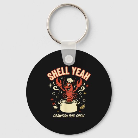 Shell Yeah Rivierkreeft Kookploeg Sleutelhanger (Voorkant)