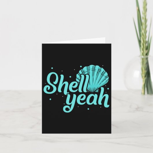 Shell Yeah Sandbar Zomervakantie Tropische strande Kaart (Voorkant)