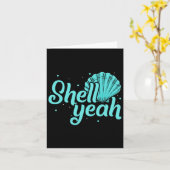 Shell Yeah Sandbar Zomervakantie Tropische strande Kaart (Gele Bloem)