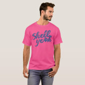 Shell Yeah Strand Textuur T-shirt (Voorkant volledig)