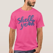 Shell Yeah Strand Textuur T-shirt (Voorkant)