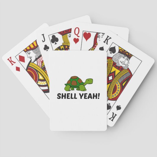 SHELL YEAH TURTLE POKERKAARTEN (Achterkant)