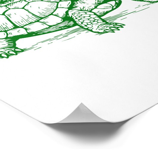 Shell Yeah Turtle Snail Funny Poster (Hoek)