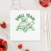 Shell Yeah Turtle Snail Funny Servet (Insitu)