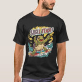 Shell yeah Turtle Surfing T-shirt (Voorkant)