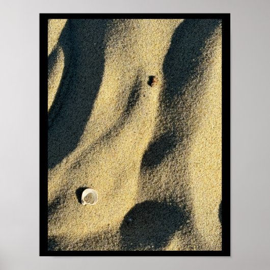Shell Zand en Schaduwen Poster (Voorkant)