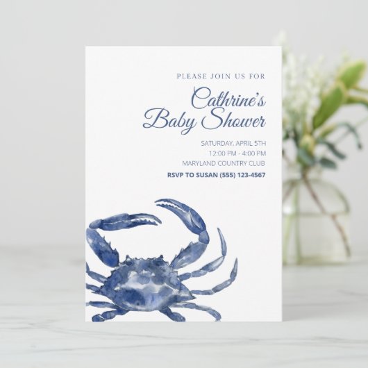 Shellabratie Baby shower Kaart (Staand voorkant)